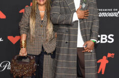 Simone Smith and LL Cool J attend the 2025 MTV Video Music Awards
