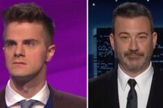 (Left) Louis Virtel on 'Jeopardy!' in May 2015, (right) Jimmy Kimmel on 'Jimmy Kimmel Live!' on September 15, 2025