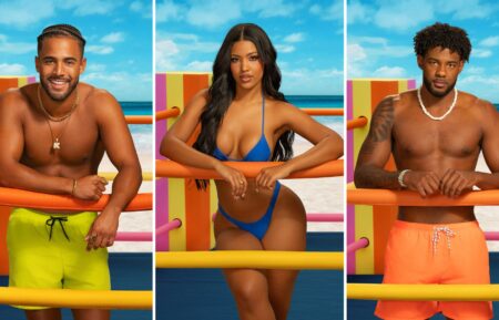 Kendall Washington, Andreina Santos, and Chris Seeley in 'Love Island Games' Season 2