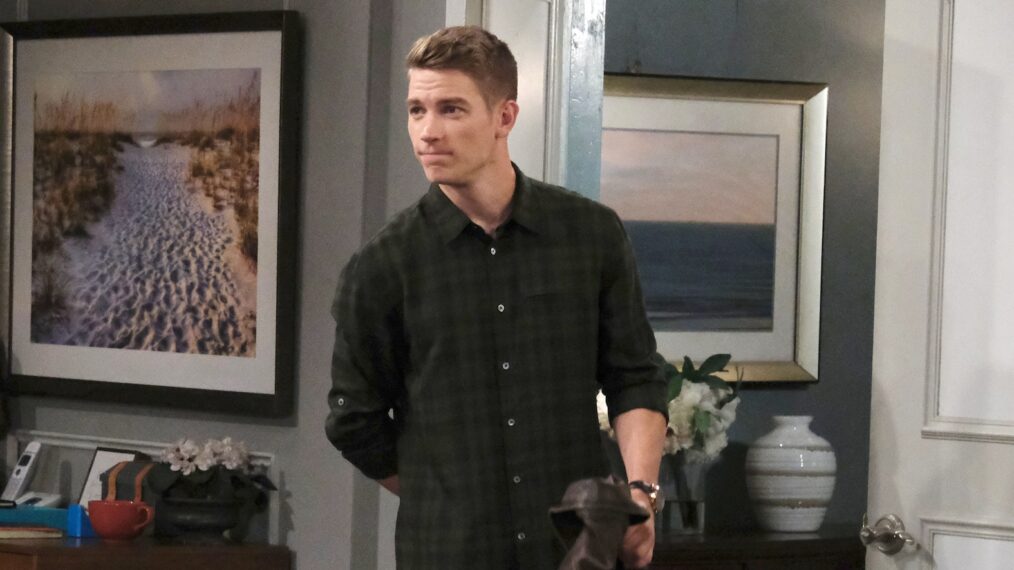 Lucas Adams on the 'Days of Our Lives' set