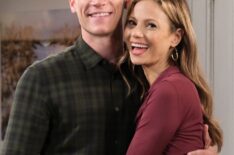 Lucas Adams, Tamara Braun on the 'Days of Our Lives' set