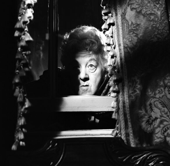 Margaret Rutherford as Miss Marple in 'Murder at the Gallop' (1963)