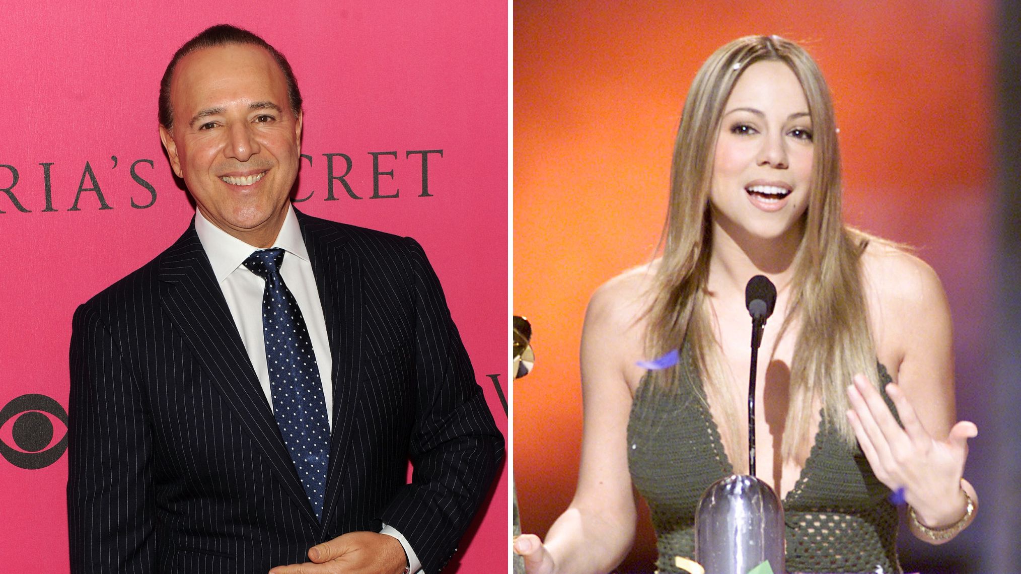 Tommy Mottola and Mariah Carey
