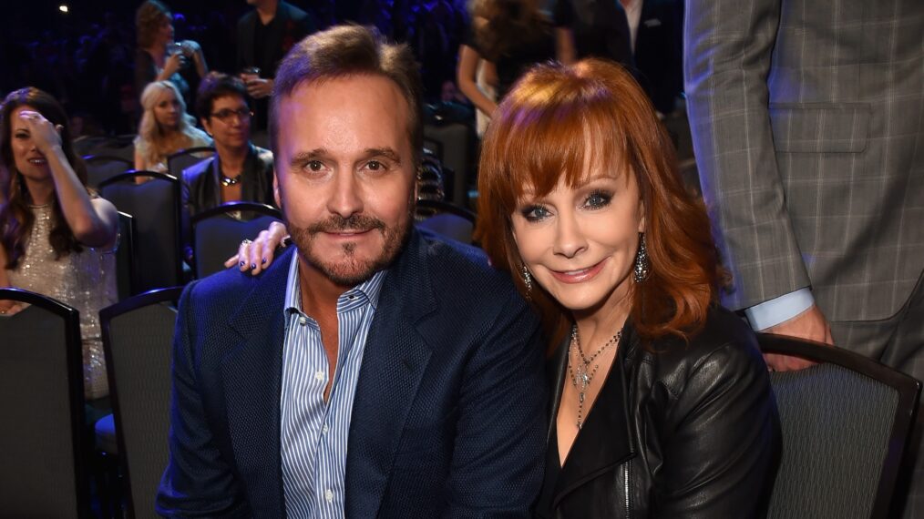 Narvel Blackstock and Reba McEntire attend the 2014 American Country Countdown Awards at Music City Center on December 15, 2014 in Nashville, Tennessee.