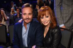 Narvel Blackstock and Reba McEntire attend the 2014 American Country Countdown Awards at Music City Center on December 15, 2014 in Nashville, Tennessee.