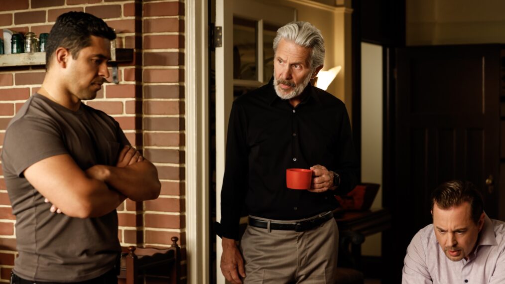 Gary Cole as NCIS Special Agent Alden Parker, Wilmer Valderrama as NCIS Special Agent Nicholas “Nick” Torres, and Sean Murray as Special Agent Timothy McGee — 'NCIS' Season 23 Premiere 