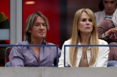 Australian-American singer Keith Urban and American-Australian actress Nicole Kidman look on during the Men's Singles Final match between Novak Djokovic of Serbia and Daniil Medvedev of Russia on Day Fourteen of the 2023 US Open at the USTA Billie Jean King National Tennis Center on September 10, 2023 in the Flushing neighborhood of the Queens borough of New York City.