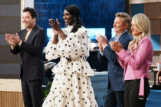 Jimmy Fallon, Bozoma Saint John, Scott Murphy, Jill McVicar Nelson in the 'On Brand With Jimmy Fallon' series premiere