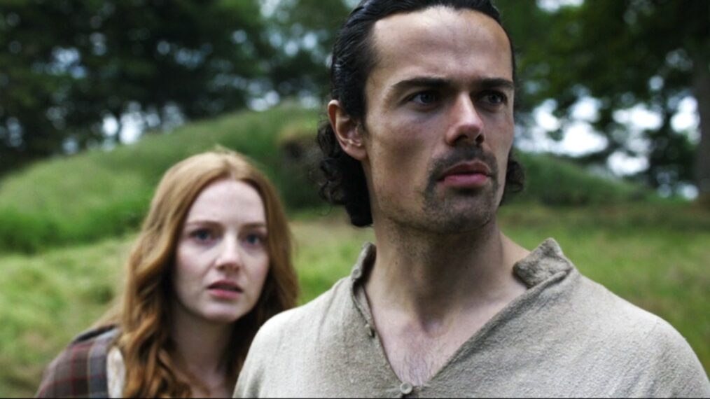 Harriet Slater and Jamie Roy in 'Outlander: Blood of My Blood'