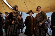Sam Retford, Conor MacNeill, and Seamus McLean Ross in 'Outlander: Blood of My Blood' Season 1
