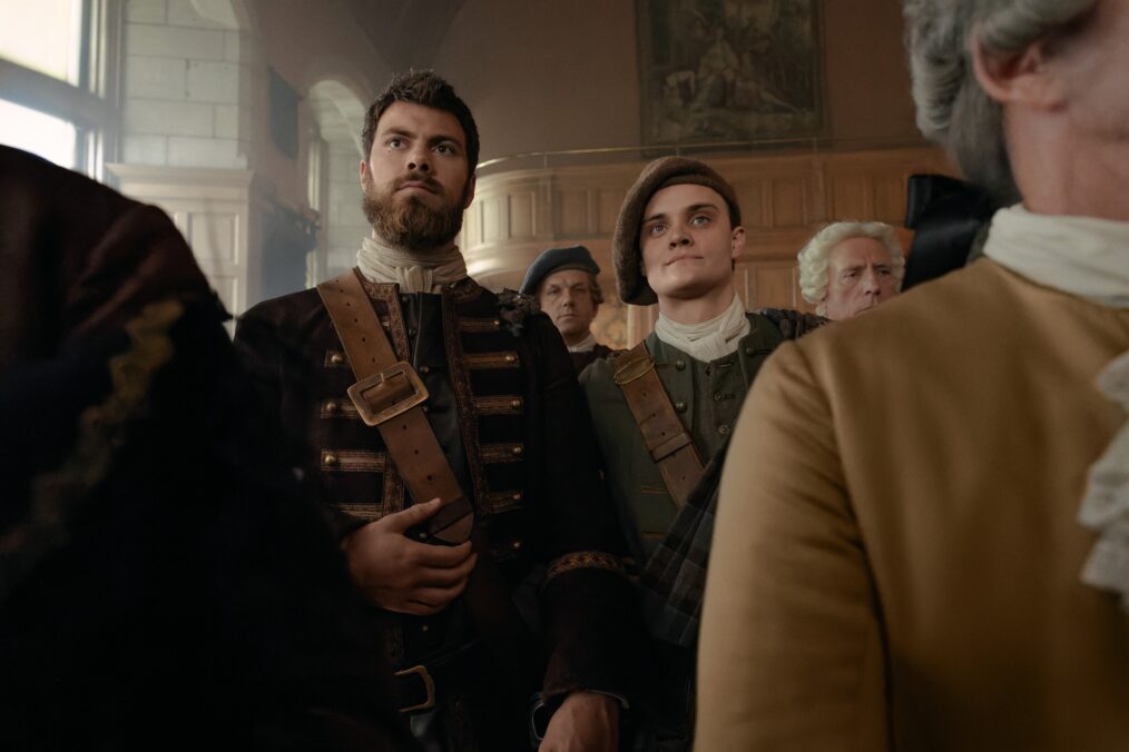 Sam Retford and Seamus McLean Ross in 'Outlander: Blood of My Blood' Season 1