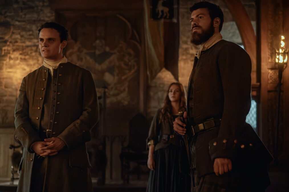 Seamus McLean Ross and Sam Retford in 'Outlander: Blood of My Blood' Season 1