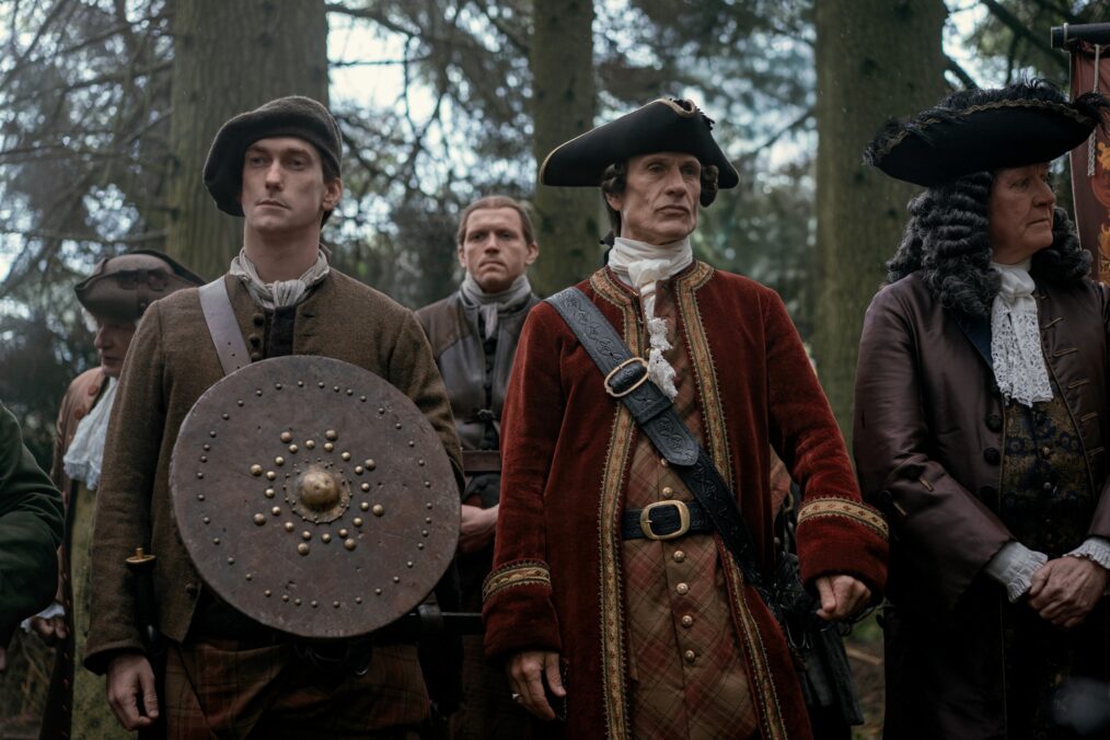 Terence Rae and Simon Merrells in 'Outlander: Blood of My Blood' Season 1