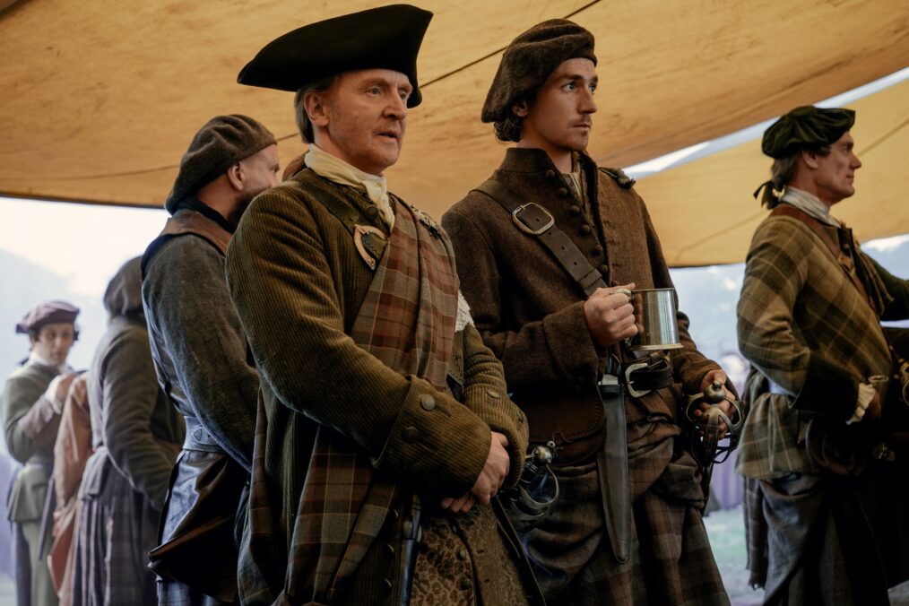 Tony Curran and Rory Alexander in 'Outlander: Blood of My Blood' Season 1