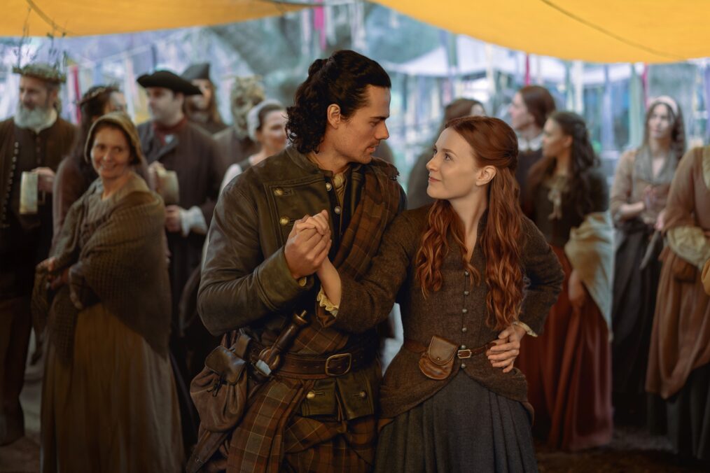 Jamie Roy and Harriet Slater in 'Outlander: Blood of My Blood'