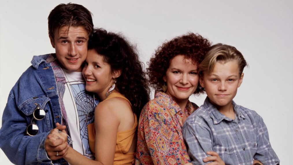 David Arquette, Bess Meyer, Maryedith Burrell, Leonardo DiCaprio in the 1990 TV show 'Parenthood'