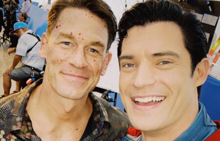 John Cena and David Corenswet