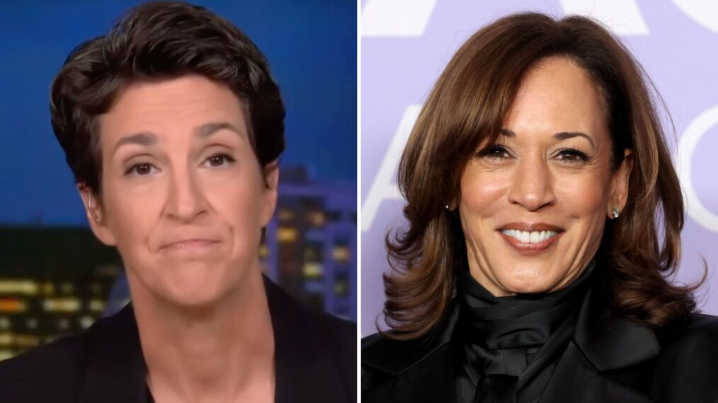 Rachel Maddow and Kamala Harris