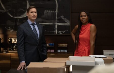 Joseph Sikora and Emayatzy Corinealdi in 'Reasonable Doubt' Season 3