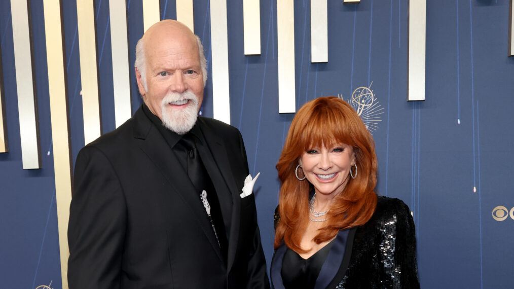 Rex Linn and Reba McEntire attend the 77th Primetime Emmy Awards at Peacock Theater