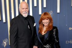 Rex Linn and Reba McEntire attend the 77th Primetime Emmy Awards at Peacock Theater
