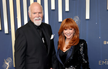 Rex Linn and Reba McEntire attend the 77th Primetime Emmy Awards at Peacock Theater