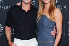 Rob Mac and Kaitlin Olson attend 'It's Always Sunny In Philadelphia' 20th Anniversary Celebration hosted by The Paley Center For Media at DGA Theater Complex on July 01, 2025 in Los Angeles, California.