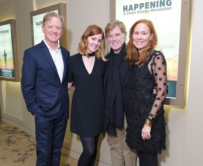 Director James Redford, Lena Redford, Robert Redford and Amy Redford attend the HBO Documentary Films NY Premiere of HAPPENING: A CLEAN ENERGY REVOLUTION4, 2017