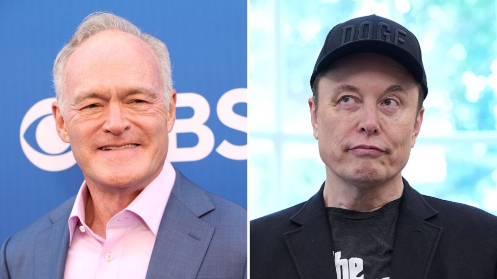 Scott Pelley and Elon Musk