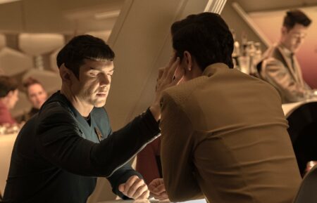 Ethan Peck as Spock and Paul Wesley as Kirk — 'Star Trek: Strange New Worlds' Season 3 Finale 