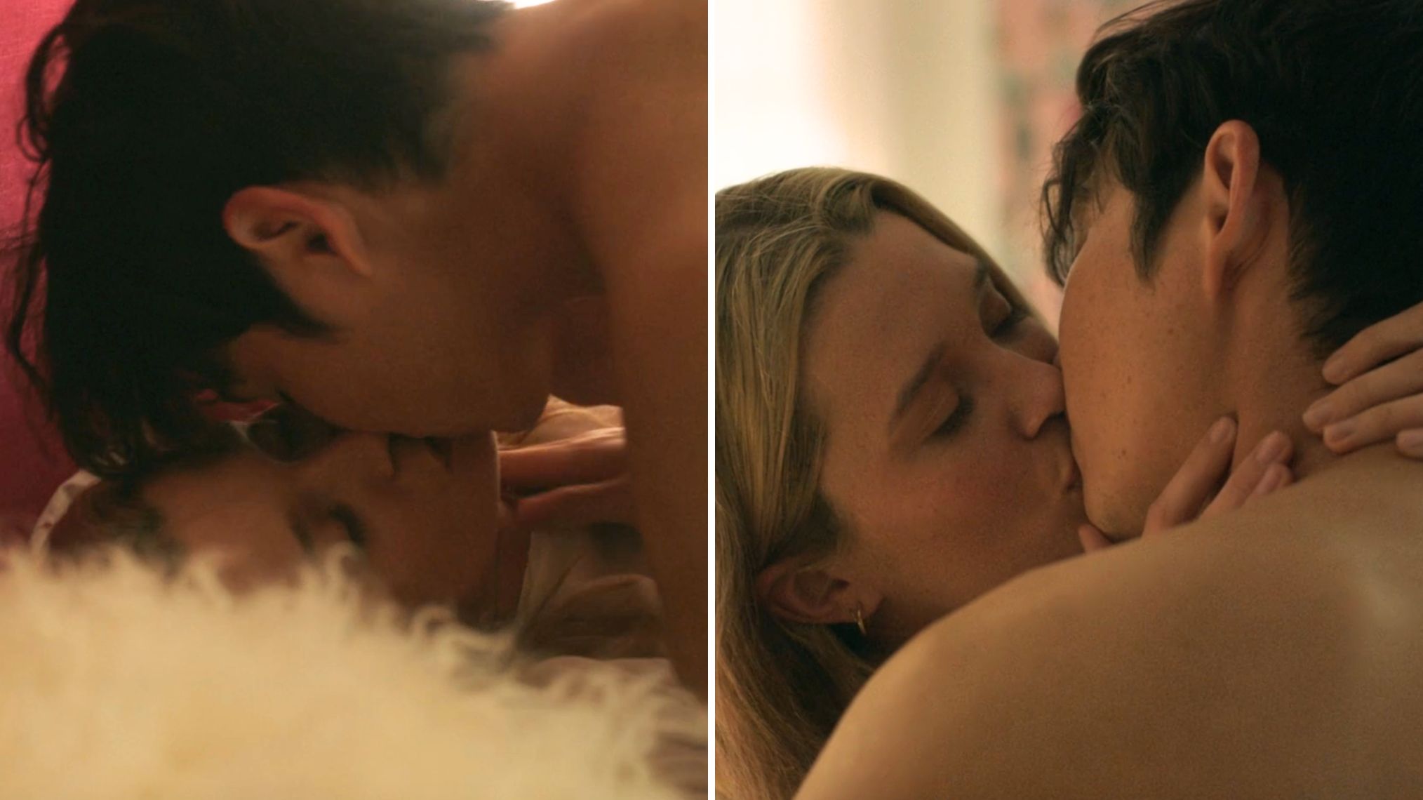 Sean Kaufman and Rain Spencer as Steven and Taylor in 'The Summer I Turned Pretty' Season 3 Episode 1