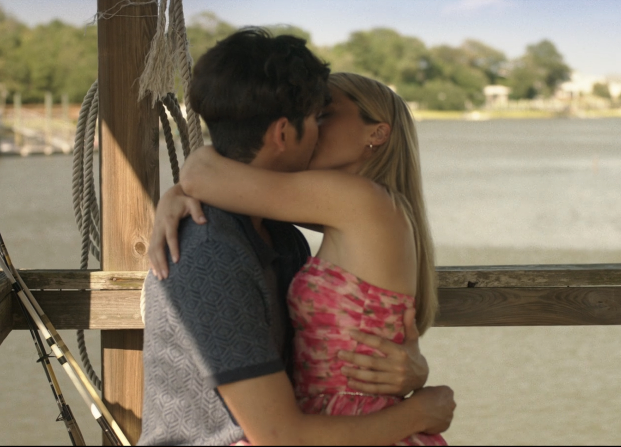 Sean Kaufman and Rain Spencer as Steven and Taylor in 'The Summer I Turned Pretty' Season 3 Episode 11