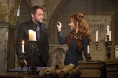 Mark Sheppard as Crowley, Ruth Connell as Rowena — 'Supernatural'