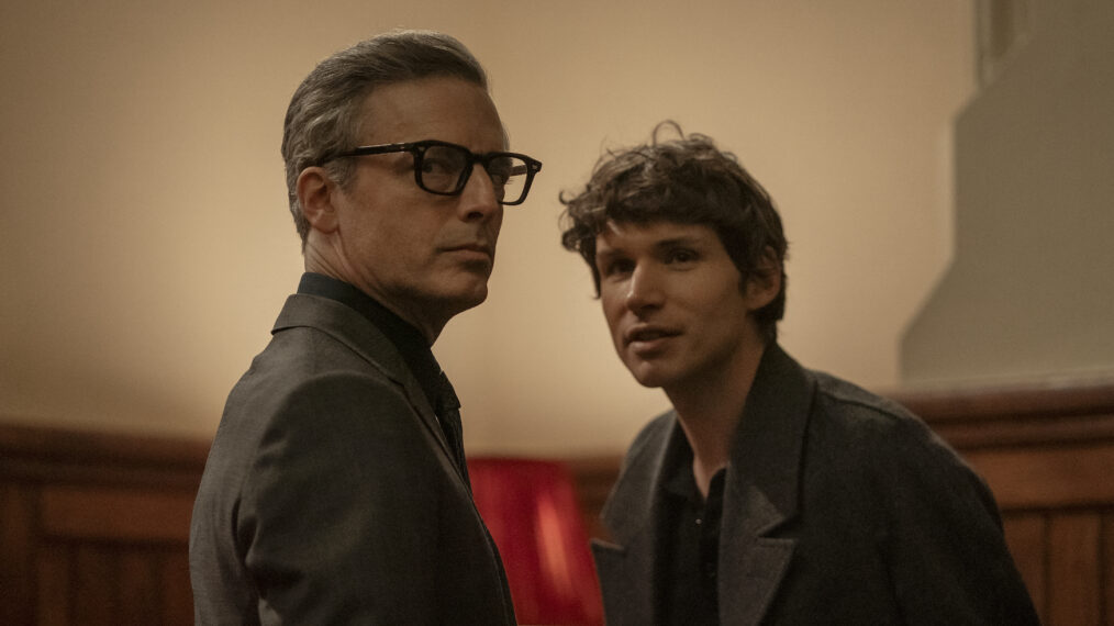 Nicholas Denton as Guy Anatole and Justin Kirk as Raglan James in 'Talamasca: The Secret Order' Season 1 Episode 4