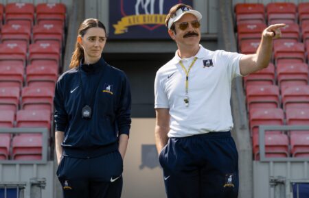 Tanya Reynolds and Jason Sudeikis in 'Ted Lasso' Season 4