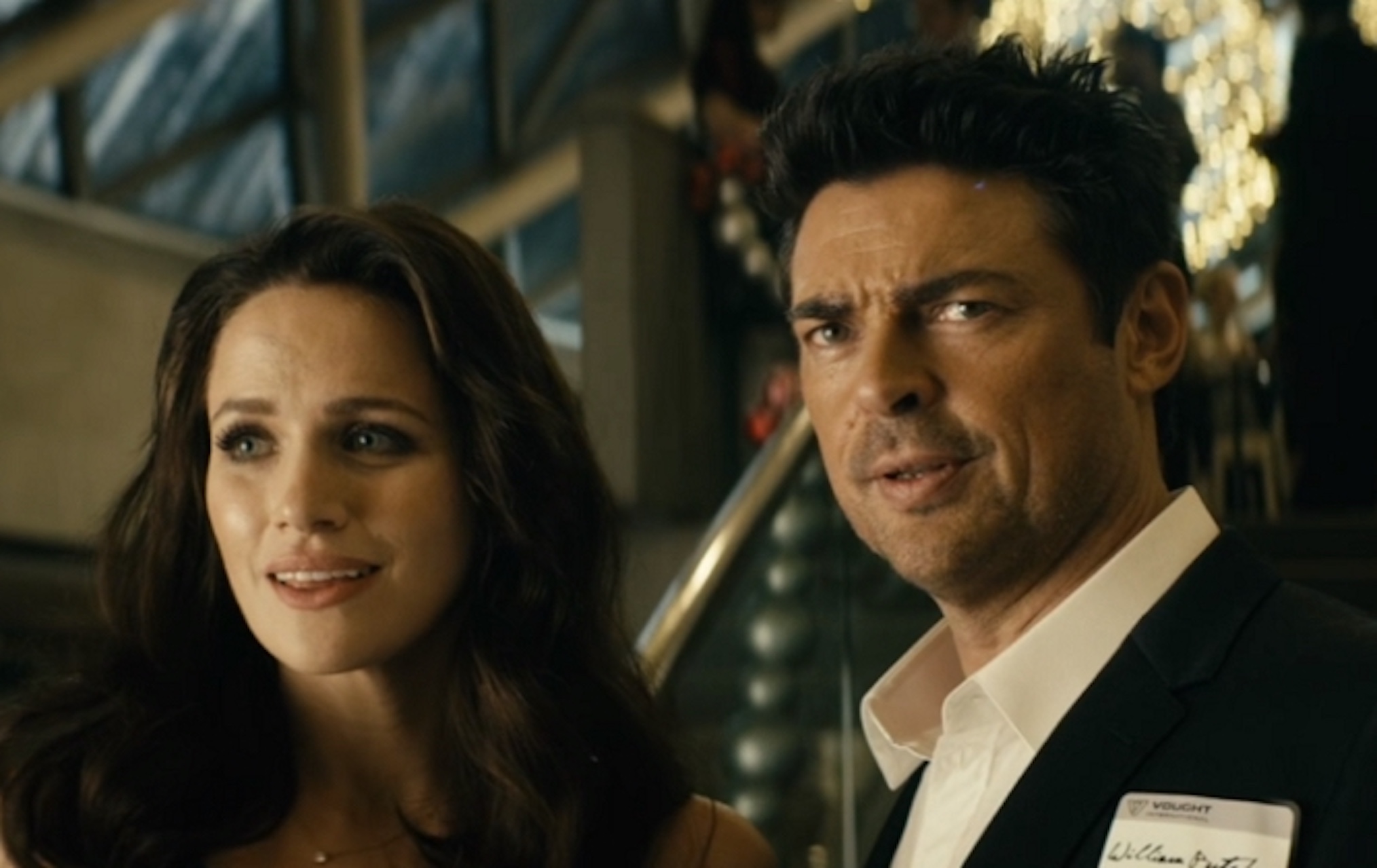Shantel VanSanten and Karl Urban as Becca and Butcher on 'The Boys'