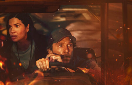 America Ferrera and Matthew McConaughey in 'The Lost Bus'