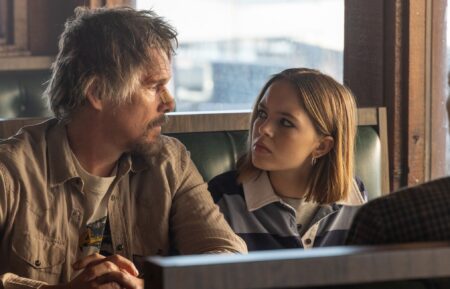 Ethan Hawke and Ryan Kiera Armstrong in 'The Lowdown' Season 1