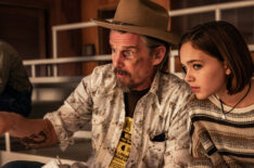 Ethan Hawke as Lee Raybon, Ryan Kiera Armstrong as Francis — 'The Lowdown'