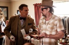 Michael Hitchcock and Ethan Hawke in 'The Lowdown' Season 1