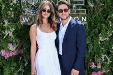 Amelia Woolley and Niall Horan in the AELTC's Parkside Suite in No.1 Court at The Championships 2025