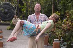 Walton Goggins and Aimee Lou Wood in 'The White Lotus' Season 3 finale