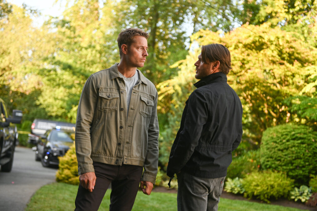 Justin Hartley as Colter Shaw and Jensen Ackles as Russell Shaw — 'Tracker' Season 3 Premiere 