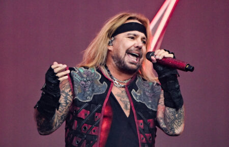 SHEFFIELD, ENGLAND - MAY 22: Vince Neil of Mötley Crüe performs live for the 