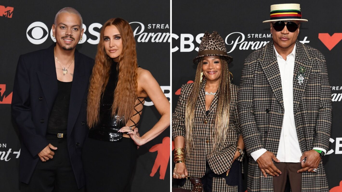 Evan Ross and Ashlee Simpson, Simone Smith and LL Cool J at the 2025 MTV Video Music Awards