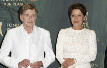 Robert Redford and Sibylle Szaggars attend ' The Prince Albert II of Monaco Foundation's 2021 award ceremony