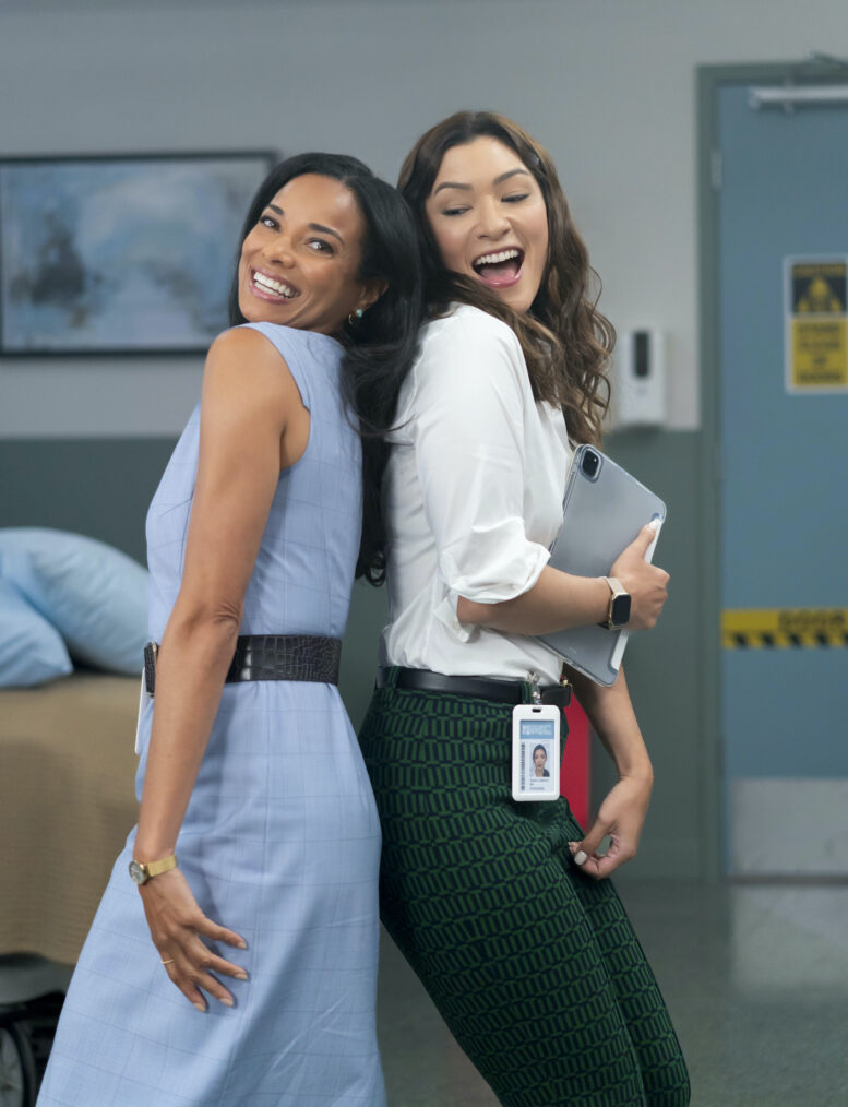 Rochelle Aytes as Dr. Mary Morstan and Inga Schlingmann as Dr. Sasha Lubbock — 'Watson' Season 2 Premiere