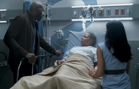 Morris Chestnut as Dr. John Watson, Juanita Jennings as Elizabeth Morstan and Rochelle Aytes as Dr. Mary Morstan — 'Watson' Season 2 Premiere 
