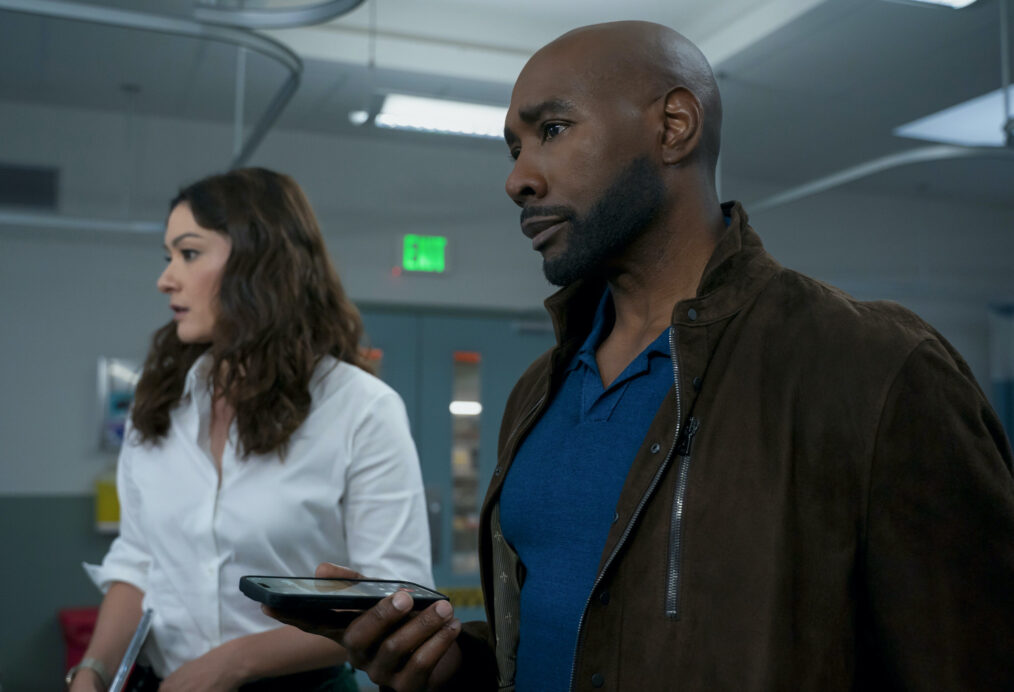 Inga Schlingmann as Dr. Sasha Lubbock and Morris Chestnut as Dr. John Watson — 'Watson' Season 2 Premiere