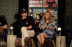Kevin McGarry and Andrea Brooks at the 'When Calls the Heart' Hearties convention